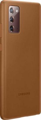 Чехол Leather Cover для Samsung Note 20 Brown – фото 3