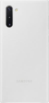Чехол Leather Cover Note 10 White
