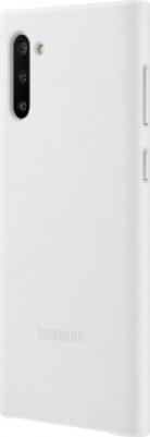 Чехол Leather Cover Note 10 White – фото 4
