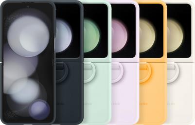 Чехол Silicone Case with Ring B5, для Samsung Galaxy Z Flip5, синий [ef-pf731tnegru] – фото 4