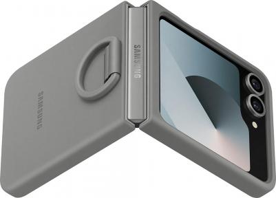 Чехол Silicone Case Z Flip6 Серый – фото 4