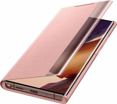 Чехол Smart Clear View Cover для Samsung Galaxy Note 20 бронзовый – фото 3