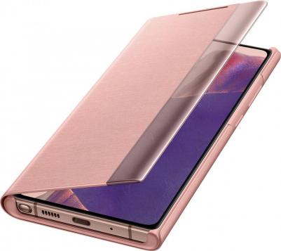 Чехол Smart Clear View Cover для Samsung Galaxy Note 20 бронзовый – фото 4