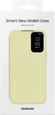 Чехол Smart View Wallet Case A34 Lime – фото 7