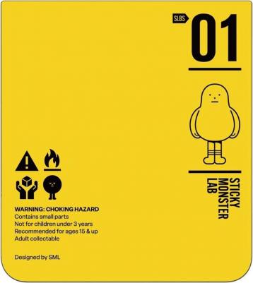 Панель для чехла Flipsuit Z Flip6 Sticky Monster Lab Fragile оранжевый – фото 2