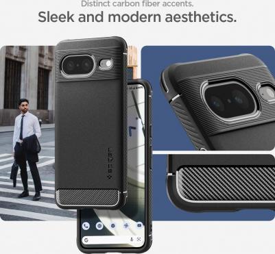 Чехол для Google Pixel 8 - Rugged Armor - Черный - ACS06277 – фото 5