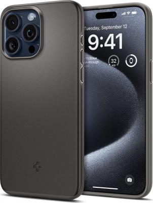 Чехол для iPhone 15 Pro - Thin Fit - Серый - ACS06687