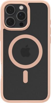 Чехол на iPhone 16 Pro Max Ultra Hybrid MagSafe / Чехол для Айфон 16 Про Макс Розовый Матовый – фото 1