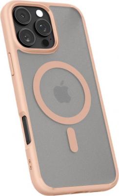 Чехол на iPhone 16 Pro Max Ultra Hybrid MagSafe / Чехол для Айфон 16 Про Макс Розовый Матовый – фото 4