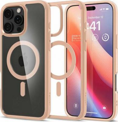 Чехол на iPhone 16 Pro Max Ultra Hybrid MagSafe / Чехол для Айфон 16 Про Макс Розовый – фото 1