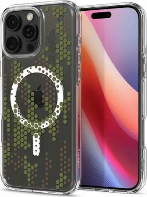 Чехол на iPhone 16 Pro Ultra Hybrid MagSafe / Чехол для Айфон 16 Про Прозрачный Камуфляж