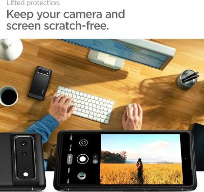 Чехол Rugged Armor для Google Pixel 6 (2021) - Matte Black – фото 1