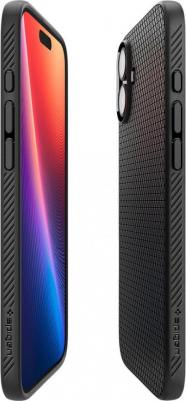 Защитный чехол Liquid Air для iPhone 16 Matte Black – фото 3