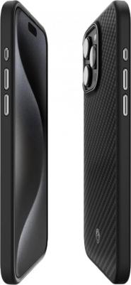 Защитный чехол Magnetic Enzo Aramid для iPhone 15 Pro Matte Black – фото 1