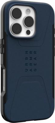 Чехол Civilian Magsafe для iPhone 16 Pro 6.3" синий 114444115555 – фото 3