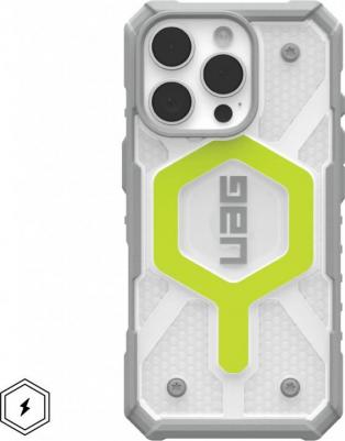 Чехол + шнурок Pathfinder Clear Magsafe для iPhone 16 Pro неон – фото 1