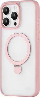 Чехол для iPhone 15 Pro Max, Clip Mag Case, MagSafe, с кольцом, розовый