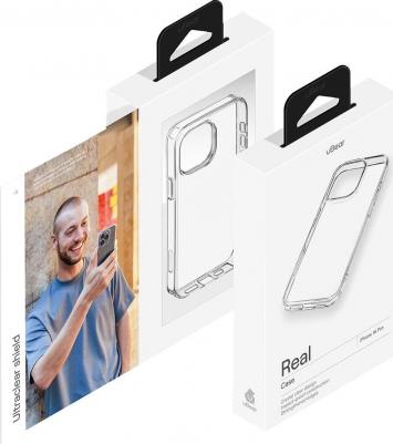Чехол Клип-кейс Real Case для Apple iPhone 16 Pro Transparent – фото 2