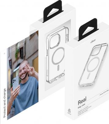 Чехол Клип-кейс Real Mag Case для Apple iPhone 16 Pro Max Transparent – фото 1