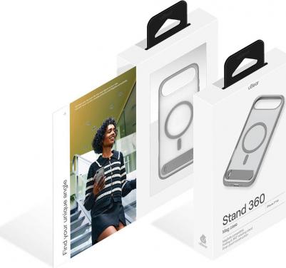 Чехол Stand 360 Mag Case MagSafe для iPhone Air серый – фото 5
