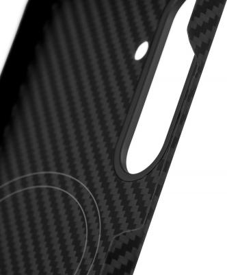 Чехол Supreme Case для Galaxy S25, кевлар черный – фото 2