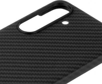 Чехол Supreme Case для Galaxy S25, кевлар черный – фото 4
