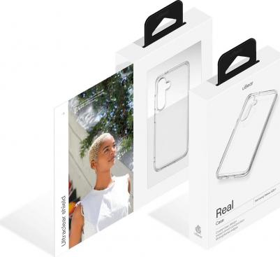 Чехол защитный Real Case для Samsung Galaxy S24+, усиленный, прозрачный – фото 2