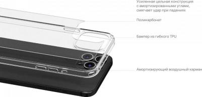 Чехол защитный Real Mag Case для iPhone 14 Plus, MagSafe совместимый, усиленный, прозрачный – фото 5