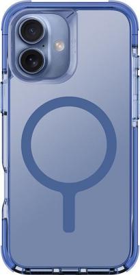 Чехол для iPhone 16 Plus Combat с усиленной защитой углов и Magsafe, Clear Blue – фото 1