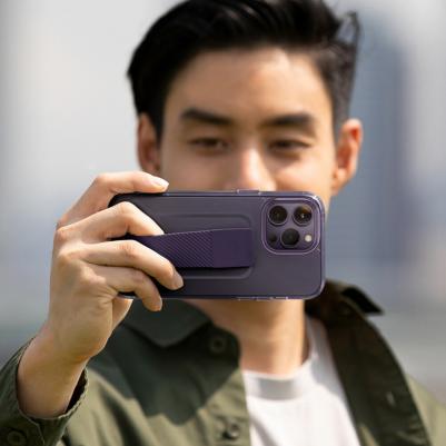 Чехол Heldro Mount + Band для iPhone 14 Pro, цвет Фиолетовый -HELMPUR) – фото 1