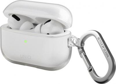 Чехол с карабином Glase TPU case для AirPods Pro 2, Прозрачный – фото 2