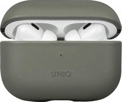 Чехол Terra Genuine Leather with handstrap для AirPods Pro 2, цвет Зеленый лишайник