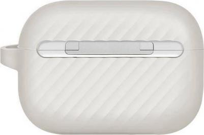 Комплект - чехол Vencer Silicone case + ремешок для AirPods Pro 2, Серый – фото 1