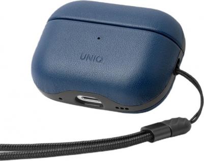 Кожаный чехол Terra Genuine Leather для AirPods Pro 2, синий / space blue – фото 1
