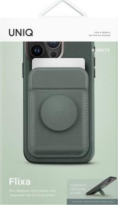 Магнитный бумажник Flixa Magnetic Card Wallet with MagSafe Lichen Green – фото 1