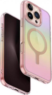 Защитный чехол для iPhone 16 Pro Iridescia Magsafe Pink Prism
