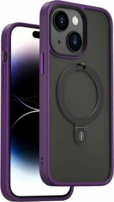 Чехол на айфон с подставкой ZMM-010 Magnetic Stand для iPhone 14 Plus - Фиолетовый – фото 1