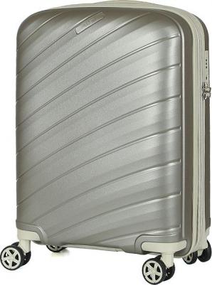 Чемодан 48 литров из пластика бежевый (EN1020-20-13)