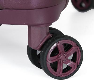 Чемодан 82 литра из пластика темно-сиреневый (EN1020-24-10) – фото 2