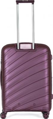 Чемодан 82 литра из пластика темно-сиреневый (EN1020-24-10) – фото 5