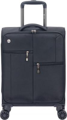 Чемодан унисекс T2021 черный, 54x36,5x14 см – фото 6