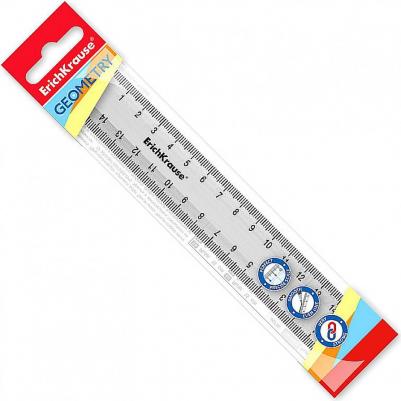 Линейка 15см Clear, прозрачный, в флоупаке 52972 – фото 2