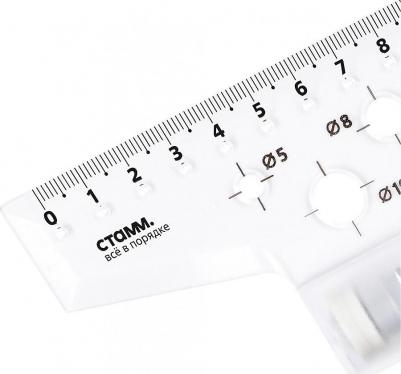 Рейсшина 22 см, металлический ролик – фото 5