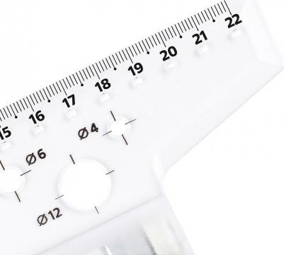 Рейсшина 22 см, металлический ролик – фото 7