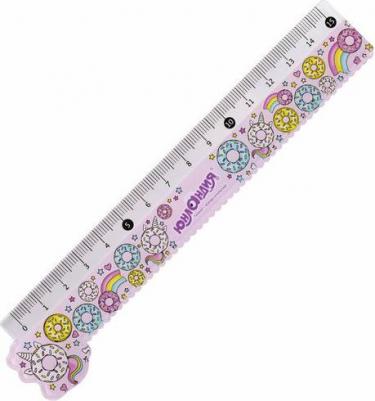 Линейка пластик 15 см "ШКОЛЬНАЯ", прозрачная, европодвес, 210734 – фото 2