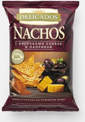 Чипсы кукурузные Nachos с оливками и паприкой, 150г – фото 10