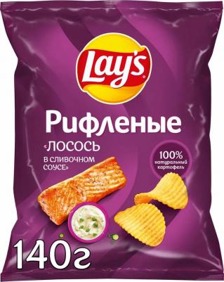 Чипсы Рифленые Лосось в сливочном соусе 140г – фото 4