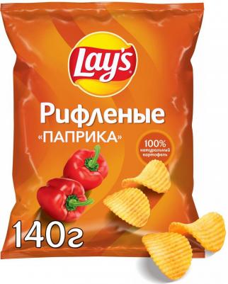 Чипсы Рифленые Паприка 140г – фото 3