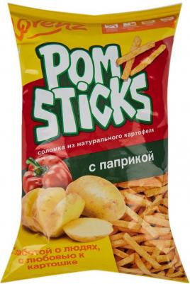 Чипсы Pomsticks Соломкой с паприкой 100г – фото 2