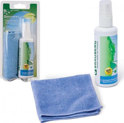 Чистящий набор для экранов салфетка + спрей 100мл – фото 3